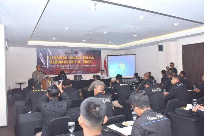 Kawal dan Amankan Tahapan Pemilu 2024, Bid Humas Polda Kalsel Gelar Pelatihan Teknis Fungsi Kehumasan