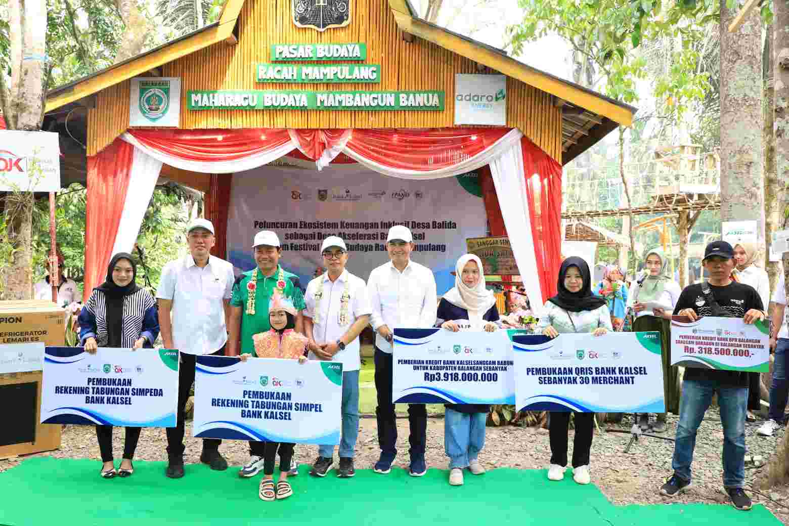 OJK TPAKD Balangan dan Bank Kalsel Luncurkan Ekosistem Keuangan Inklusif Desa Balida sebagai Desa Akselerasi Bank Kalsel