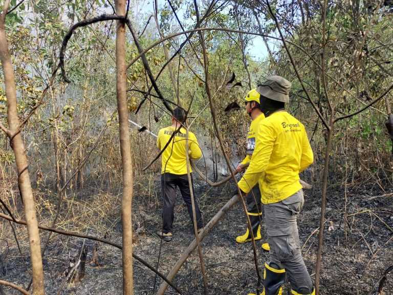 Tetap Waspada, Elang Darat Karhutla Terus Berupaya Padamkan Titik Api Diberbagai Tempat