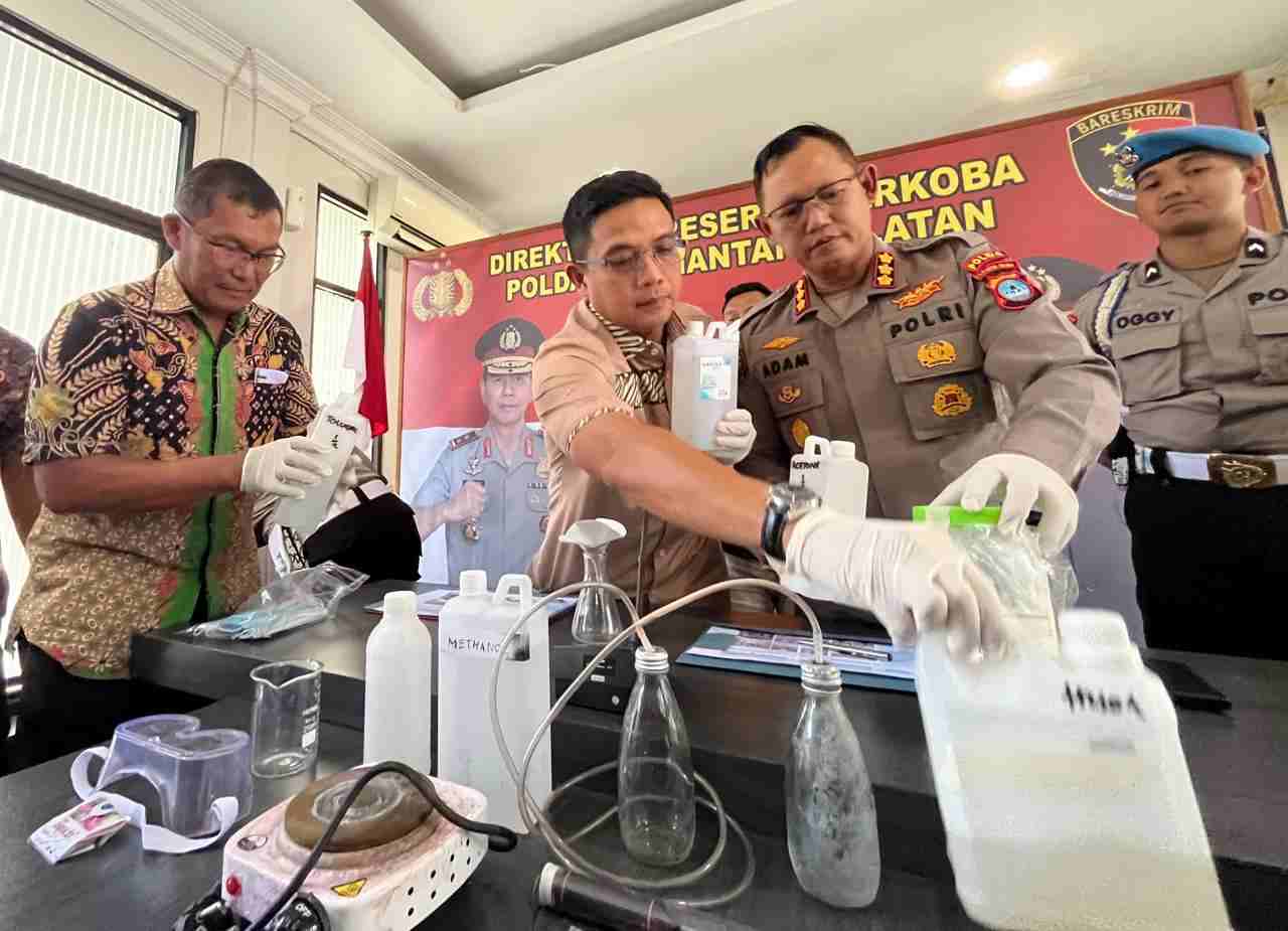 Coba Meproduksi Shabu Dirumah, “N” Diringkus Ditresnarkoba Polda Kalsel