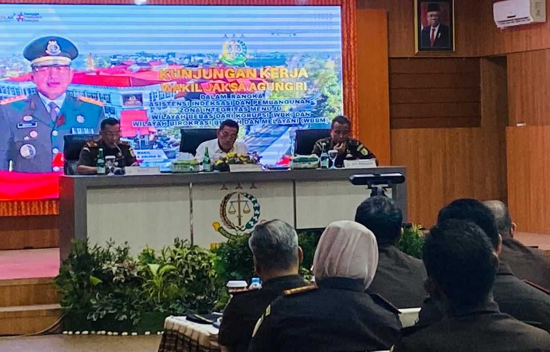 Monitoring Kesiapan WBK dan WBBM, Wakil Jaksa Agung Kunjungi Kejati Kalsel