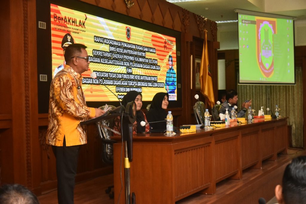 Buka Rakor Biro Kesra, Paman Birin Dorong Penguatan Birokrasi Yang Lebih Efektif