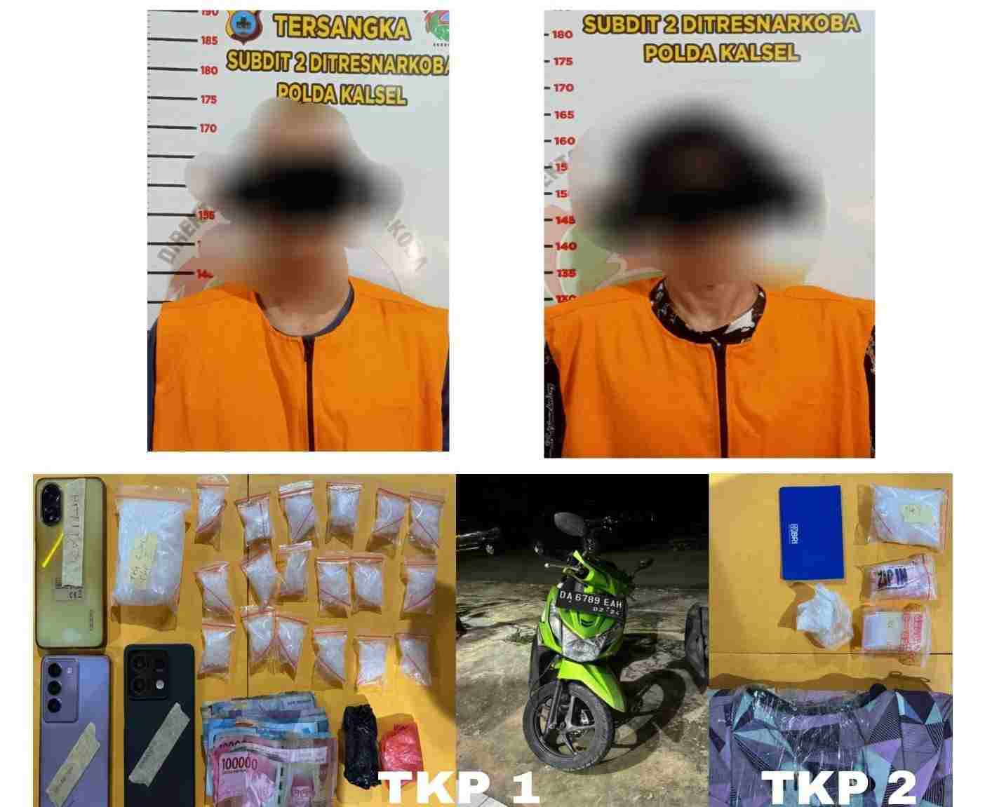 Dengan Data Scientific, Subdit ll Ditresnarkoba Polda Kalsel Kembali Pelaku Shabu 261,45 Gram