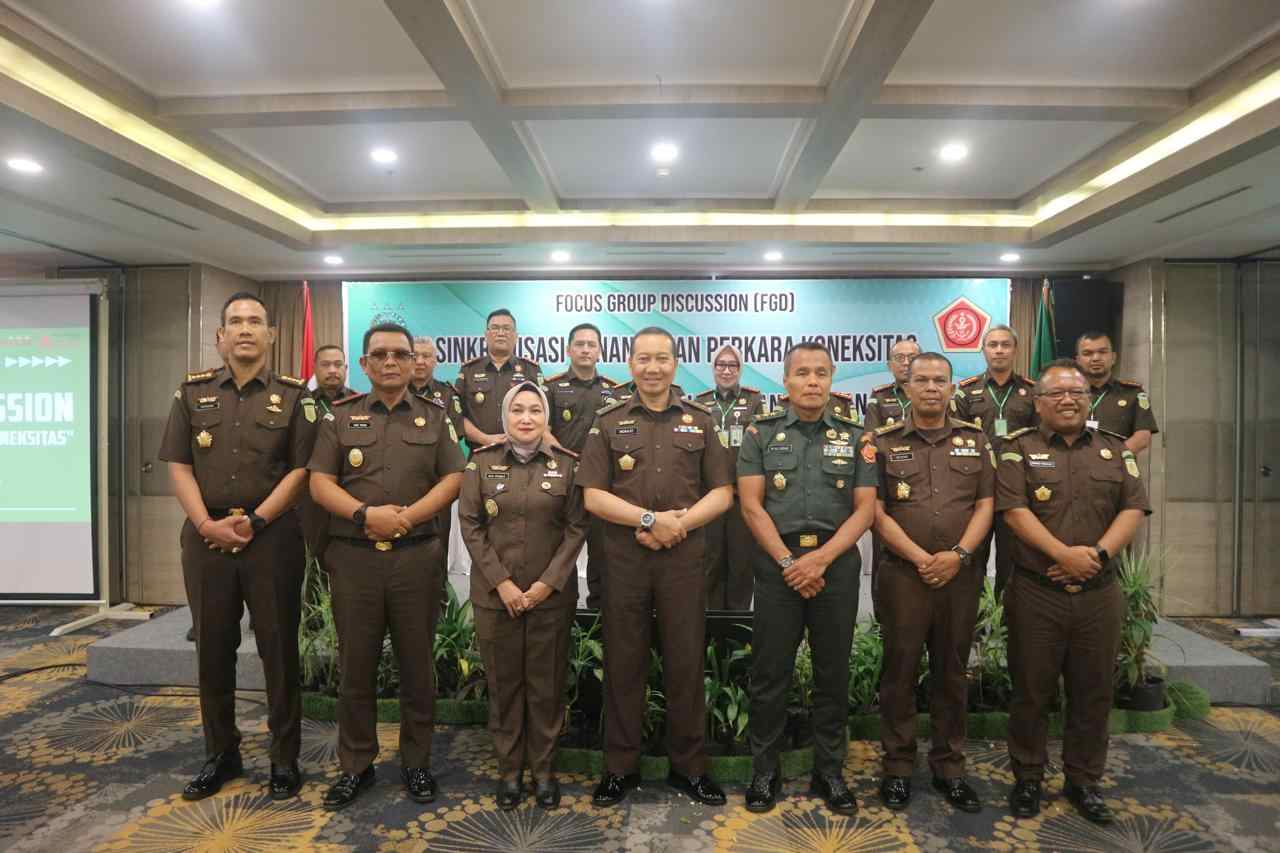 Kejati Kalsel Gelar FGD “Singkronisasi  Penanganan Perkara Konektivitas”, Dihadiri JAM-PIDMIL Mayjen TNI Dr Wahyoedho Indrajit