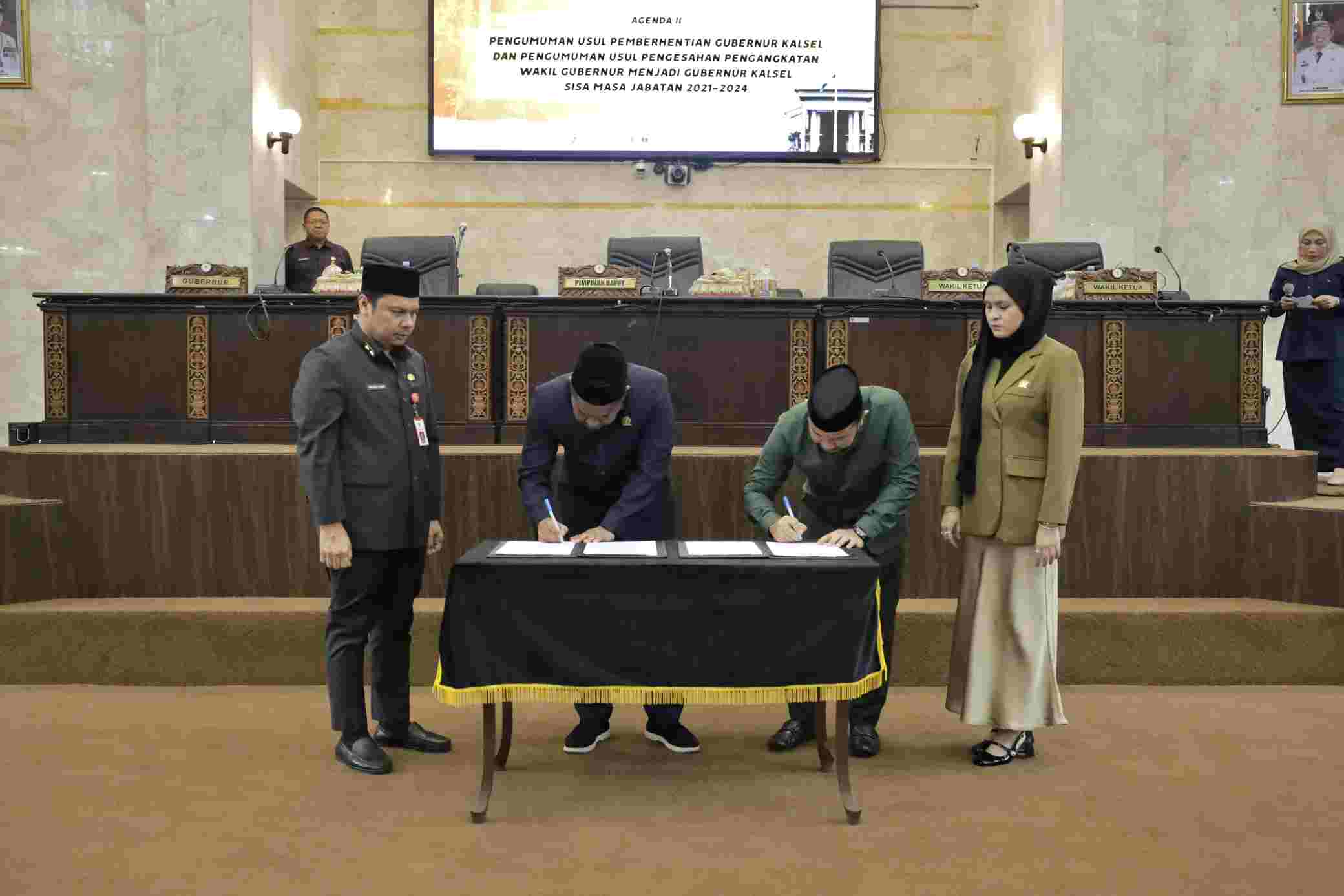 DPRD Gelar Rapat Paripurna Usulan Pemberhentian Gubernur Sekaligus Pengangkatan Wakil Gubernur Jadi Gubernur Kalsel