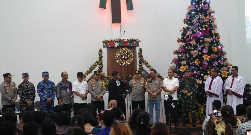 Pelaksanaan Pengamanan, Forkopimda Kalsel Pantau Misa Malam Natal 2024