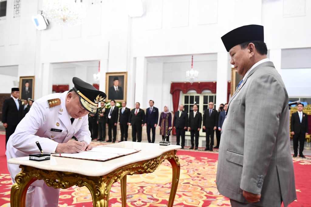 Presiden Prabowo Lantik Gubernur Kalsel, H. Muhidin: Akan Lanjutkan Sisa Program