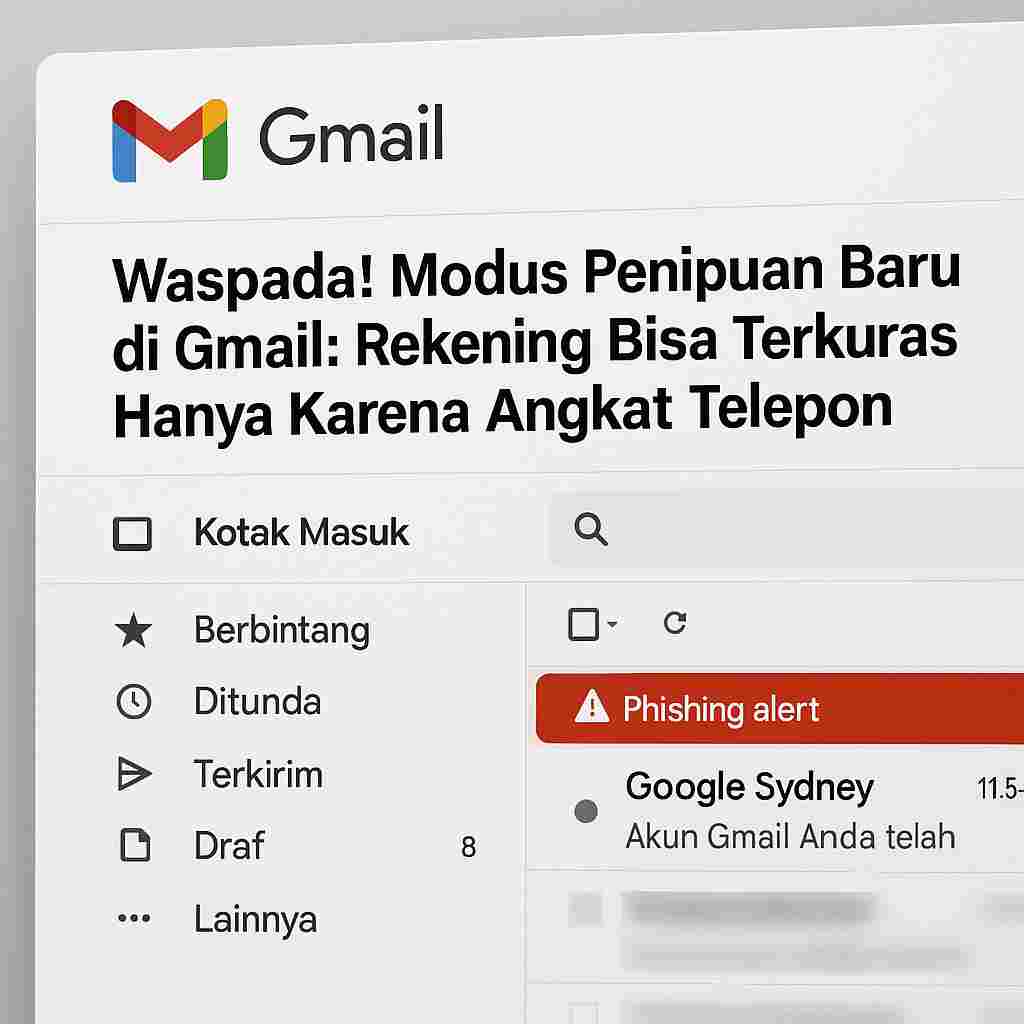 Modus Baru Penipuan Lewat Gmail: Klik Link Palsu, Rekening Bisa Lenyap, Simak 2 Tips Ini Agar Terhindar