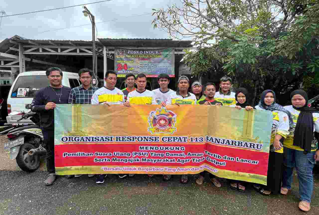 Dukung PSU Banjarbaru, Response Cepat 113 Ajak Warga ke TPS, Polda Kalsel Perkuat Pengamanan