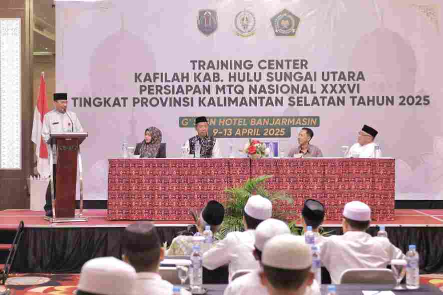 Pembukaan TC Kafilah MTQ HSU, Supian HK: Mudahan Bisa Raih Hasil Maksimal