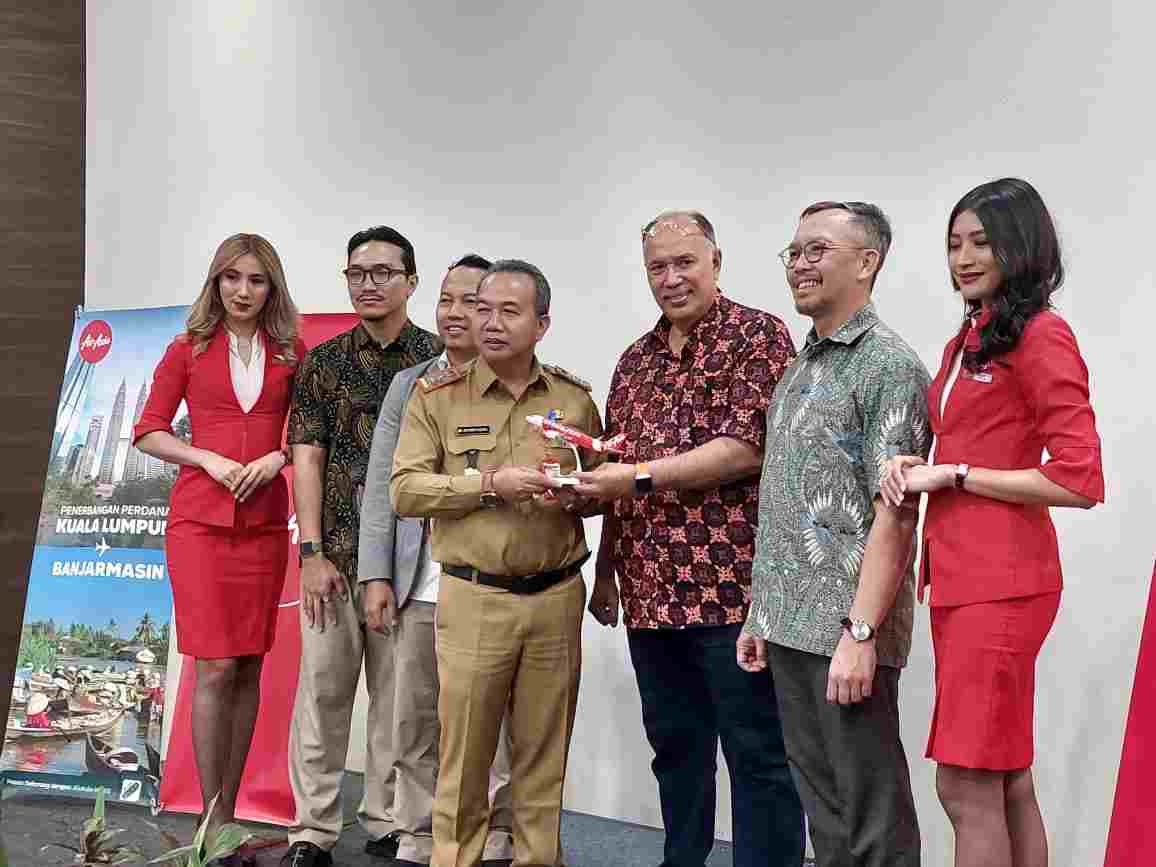 Gubernur Kalsel Sambut Penerbangan Internasional Perdana Banjarmasin–Kuala Lumpur