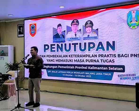 Pemprov Kalsel Beri Pembekalan Keterampilan Praktis bagi PNS Menjelang Purna Tugas di Malang
