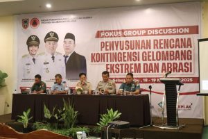 BPBD Kalsel Matangkan Rencana Kontingensi Gelombang Ekstrem dan Abrasi di Wilayah Pesisir