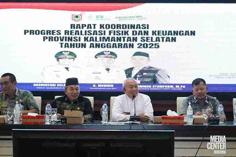 Pemprov Kalsel Gelar Rakor Percepatan Realisasi APBD 2025, Gubernur Tegaskan Komitmen Peningkatan Serapan Anggaran