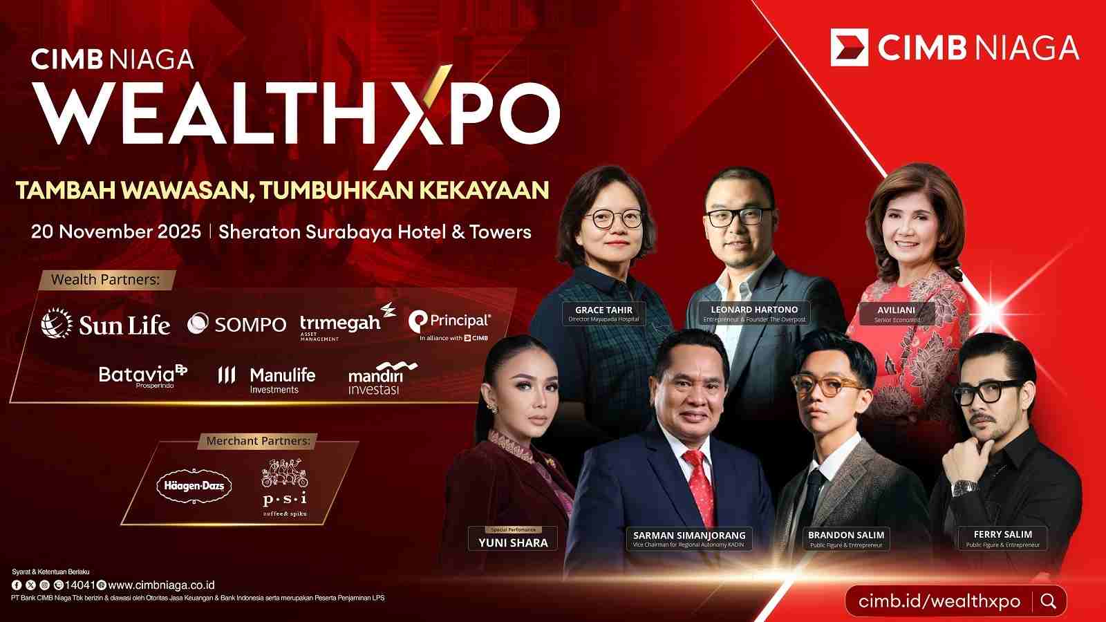 CIMB Niaga Hadirkan Solusi Wealth Management Terkini melalui Wealth Xpo 2025, Dapatkan Insight Finansial dan Raih Undian Emas Senilai 70 gram