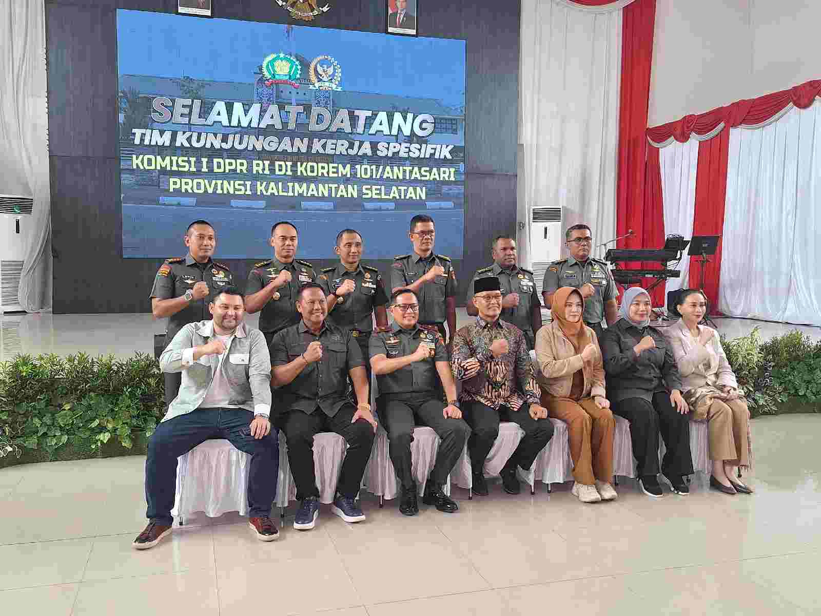 Dukung Kesiapan Pasca Perpindahan Kodam, Rombongan Komisi I DPRD RI Kunjungi Korem 101/Antasari