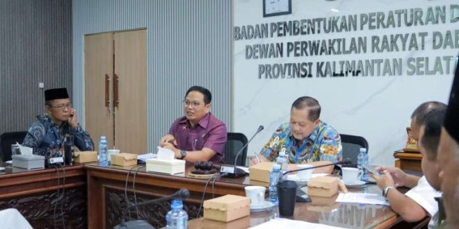 Bapemperda DPRD Kalsel Bahas Lanjutan Propemperda Tahun 2026, Khusus Perubahan Perda PDRD Harus Rampung 15 Hari, Jika Lewat Kena Sanksi Potongan Dana Transfer