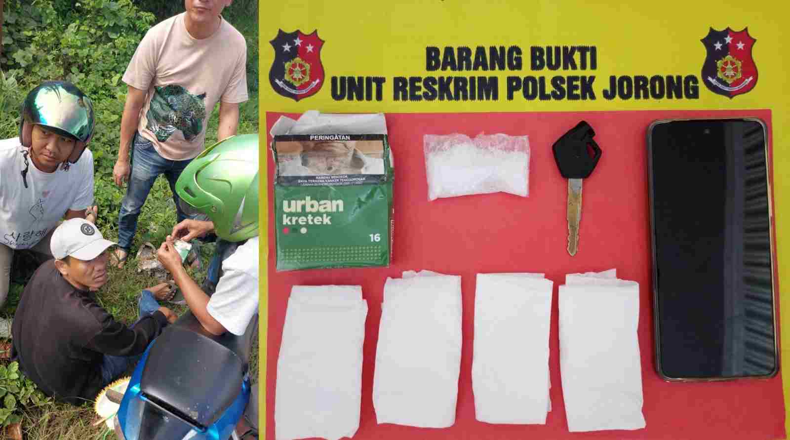 Polsek Jorong Amankan MP Diduga Pengedar Sabu