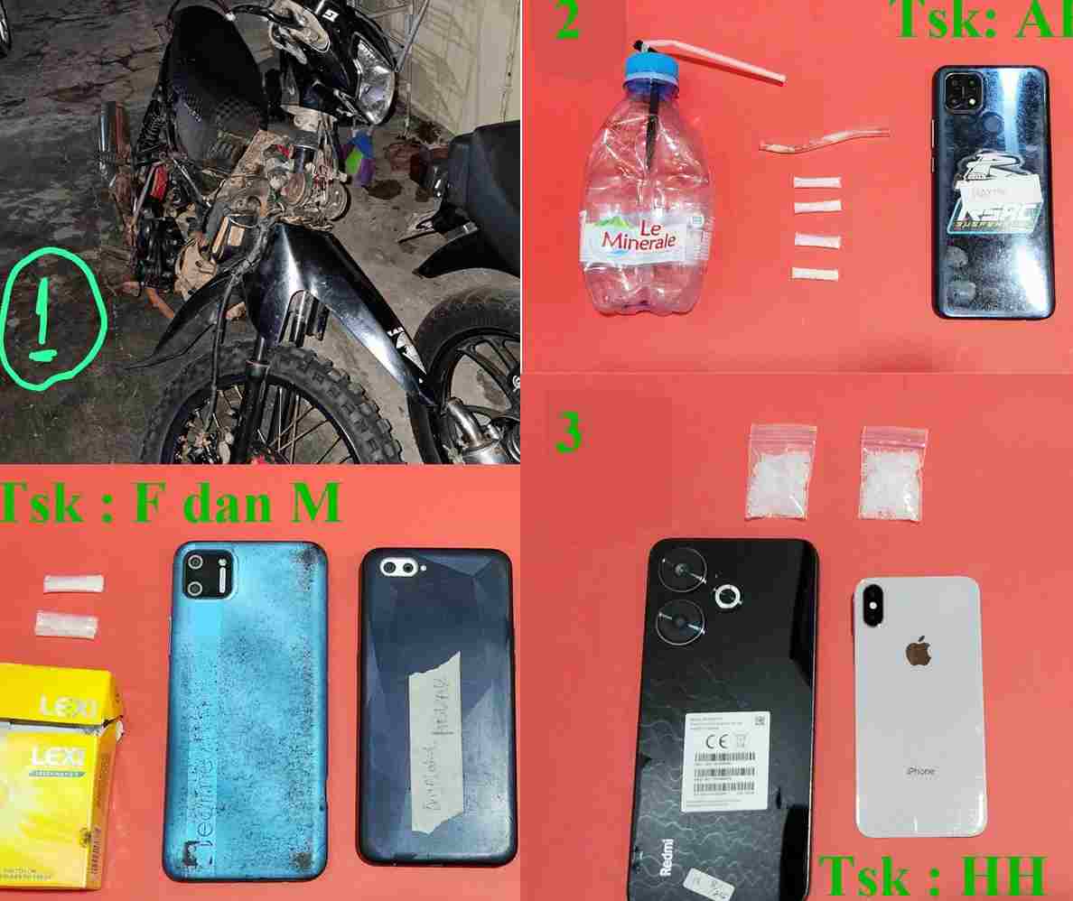 Sat Resnarkoba Polres Tala Ringkus 5 Pengedar Sabu di 4 Lokasi Terpisah