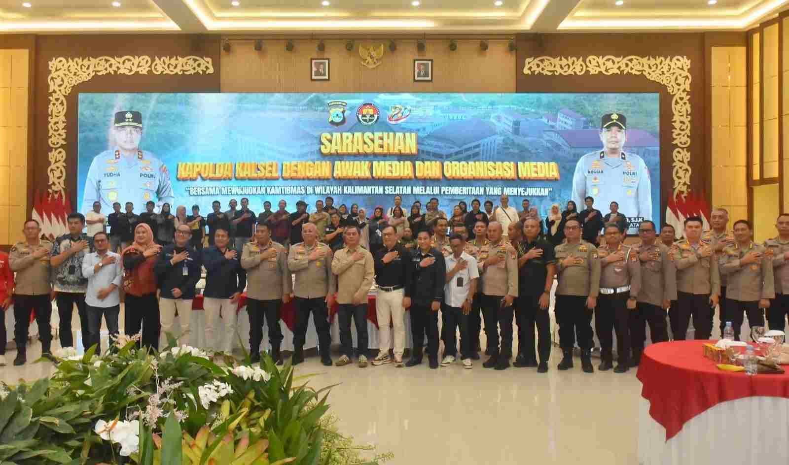 Ditengah Pesatnya Teknologi AI dan Jaga Kualitas Informasi Publik, Polda Kalsel Sinergi dengan Media Massa