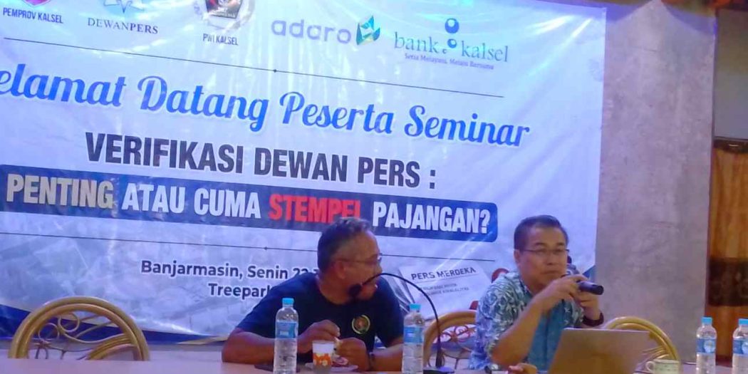 Mudahkan Media Massa di Kalsel, Dewan Pers Dorong Verifikasi Melalui Pola Kolektif 