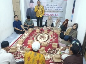 Anggota DPRD Kalsel Fraksi Gerindra Sosialisasikan Nilai-Nilai Pancasila di Desa Sumber Rezeki Balangan
