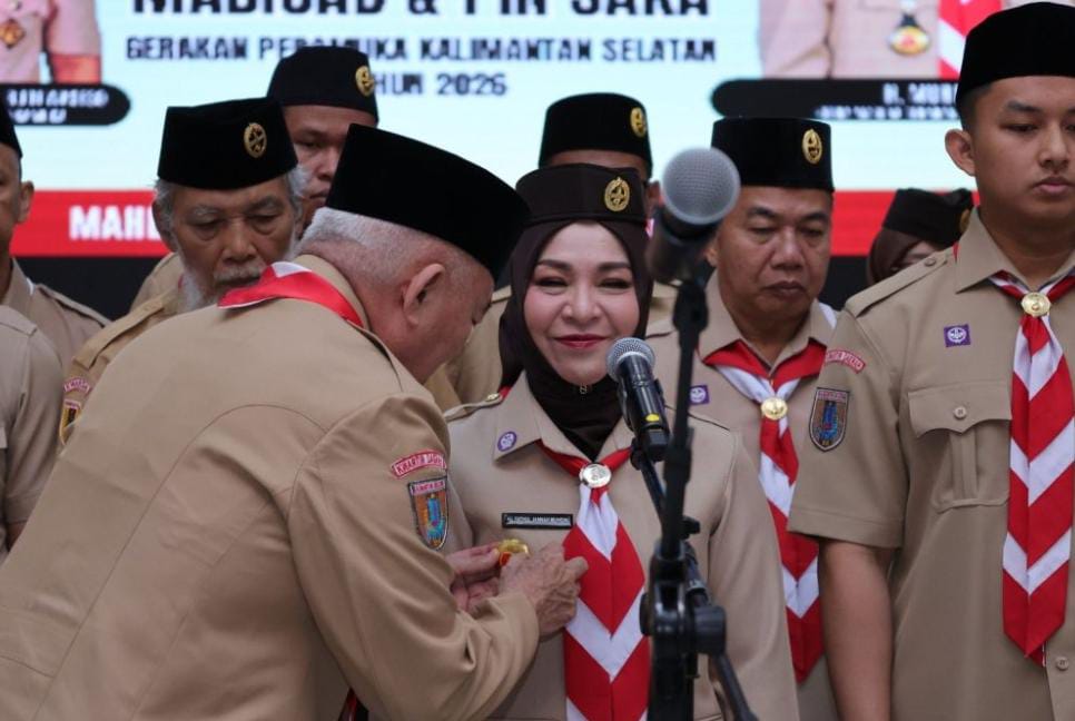 Hj. Fathul Jannah Resmi Pimpin Kwarda Pramuka Kalsel, Siap Perkuat Pembinaan Generasi Muda