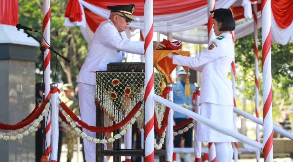 Gubernur H. Muhidin Pimpin Upacara HUT ke-81 RI, Kobarkan Semangat Perjuangan Pahlawan