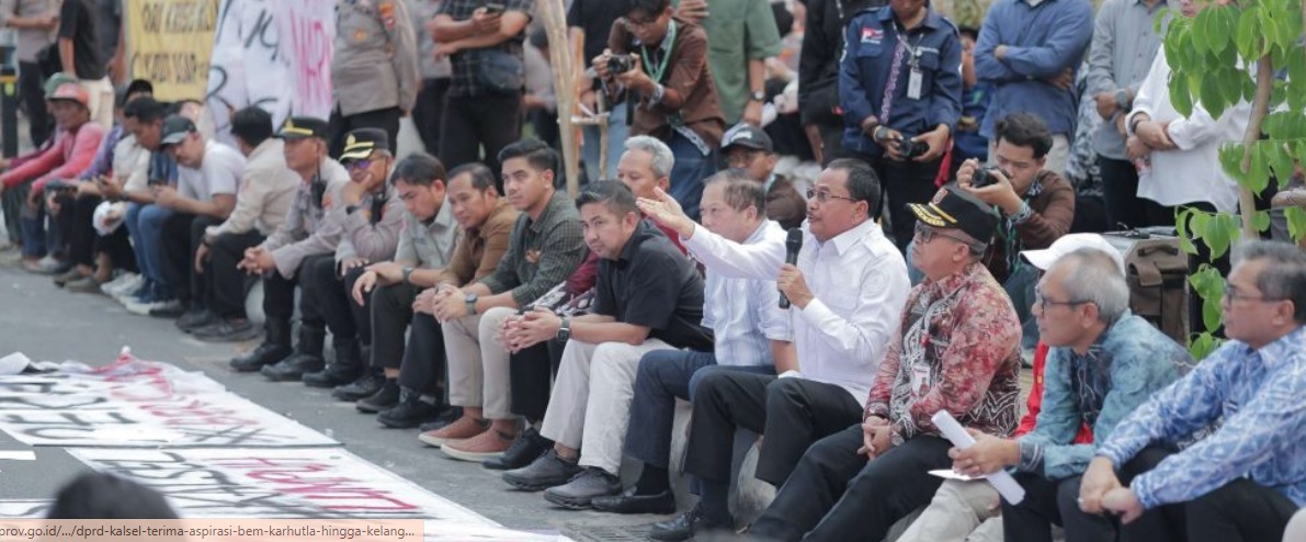 DPRD Kalsel Terima Aspirasi Mahasiswa, Karhutla hingga Kelangkaan BBM Disorot