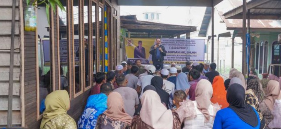Sosper di HSU, Supian HK Sosialisasikan Perda Trantibum dan Pengelolaan Sampah