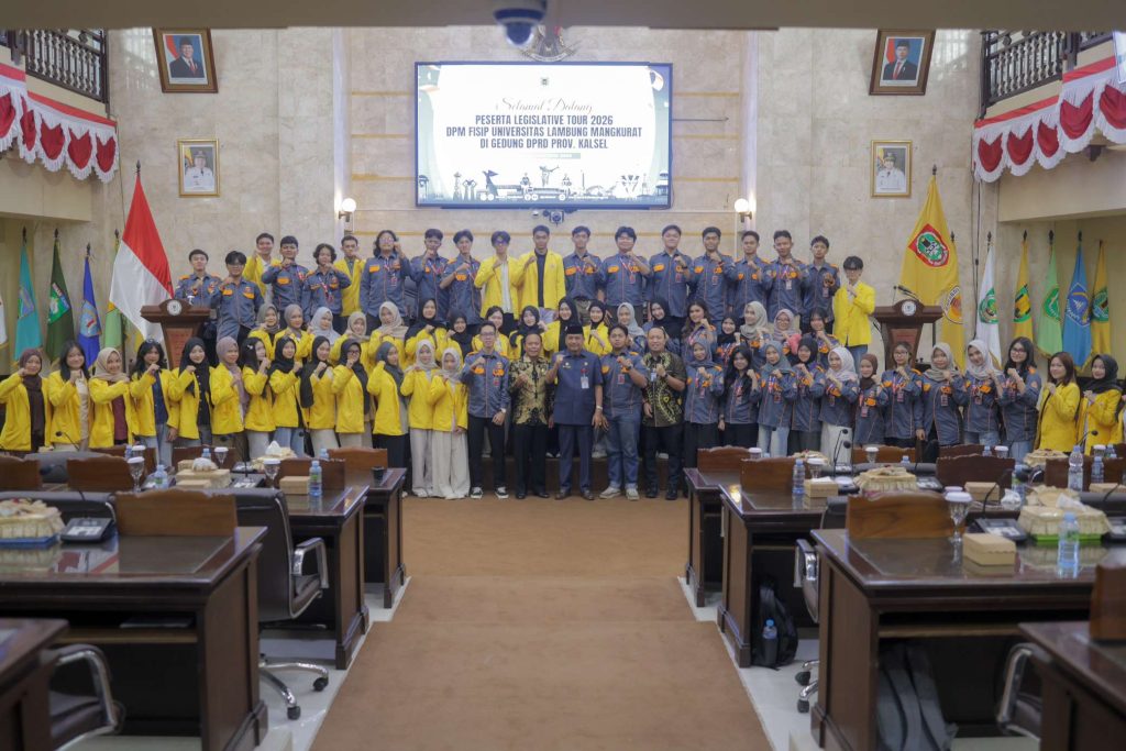 Terima Legislative Tour 2026 DPM FISIP ULM, DPRD Kalsel : Kampus Jangan Hanya Belajar Teori, Tapi Pahami Praktik Demokrasi